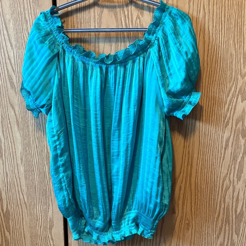 Diane Von Furstenberg Turquoise Blouse